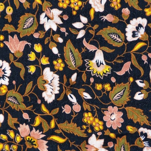 Knox Rose Black Long Sleeve Floral Top NWT Size XS #517 - Picture 9 of 14